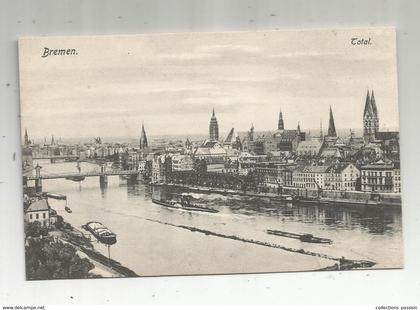cp , ALLEMAGNE , BREME , BREMEN , Total , vierge , union postale universelle , ed. Placidus