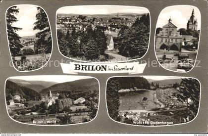 Brilon Hochsauerlandkreis NRW Teilansichten Brilon Wald Waldsee Gudenhagen