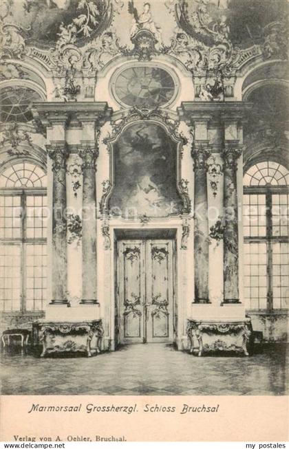 Bruchsal Marmorsaal Grossherzogl Schloss Bruchsal