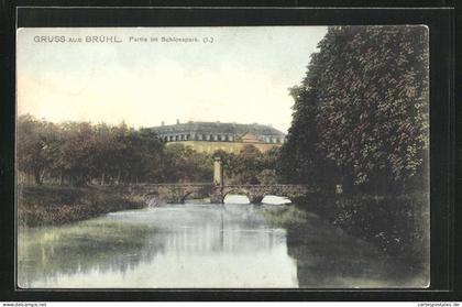 AK Brühl, Partie im Schlosspark