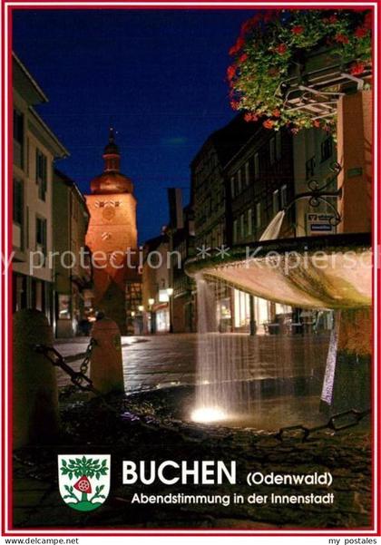 Buchen Baden Innestadt Abendstimmung
