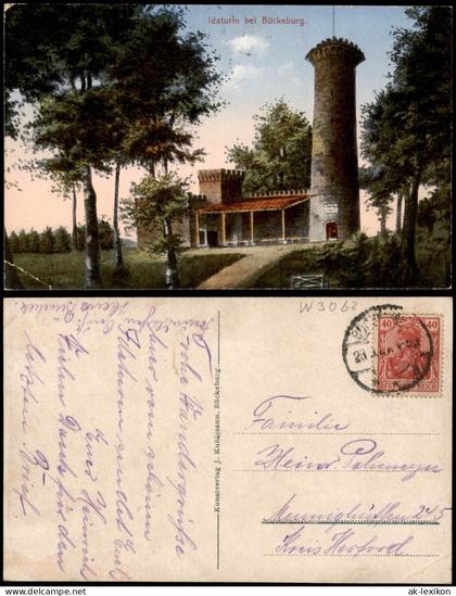 Ansichtskarte Bückeburg Idaturm 1919