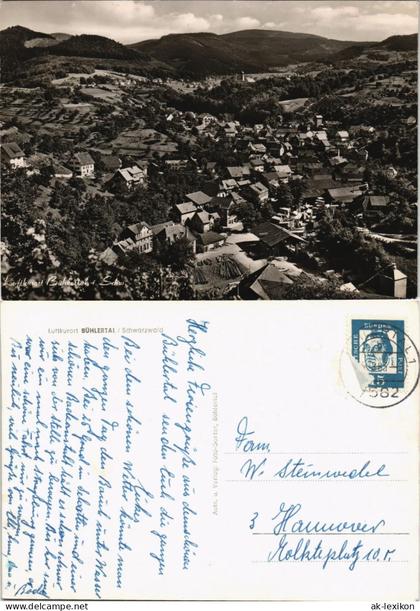 Ansichtskarte Bühlertal Totalansicht 1963