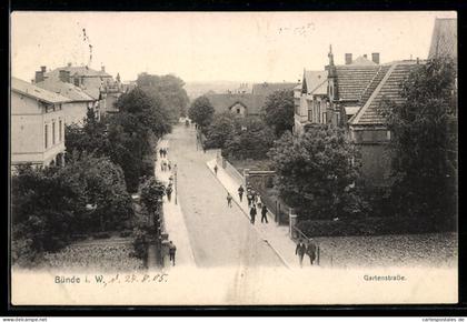 AK Bünde i. W., Gartenstrasse