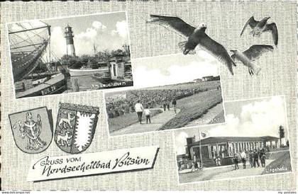 Buesum Nordseebad Buesum Liegehalle Strand Leuchtturm x 1965