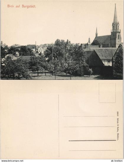 Ansichtskarte Burgstädt Stadtpartie 1903