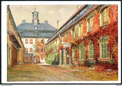 D8719 - TOP Burgstädt - Rathaushof im Herbst - L&E Krussig Burgstädt