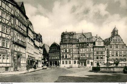 Butzbach Marktplatz Brunnen Altstadt Fachwerkhaeuser