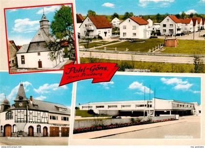 Pohl-Goens Butzbach Kirche Siedlungspartie Rathaus Mittelpunktschule