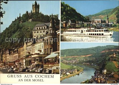 Cochem Mosel Burg Cochem Fahrgastschiff Moselpartie