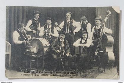 50386 Cartolina - Original truderinger bauernkapelle (Orchestra) VG 1916? Germania