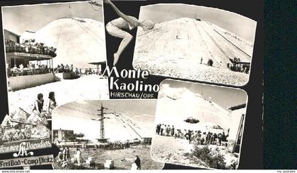 Hirschau Opf. Cafe Monte Kaolino Schwimmbad  o 1964