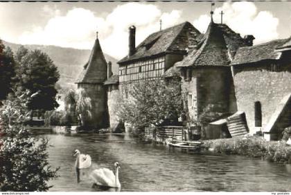 Weissenburg Weissenburg Weiher ungelaufen ca. 1955