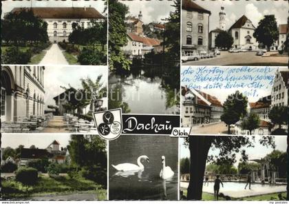 Dachau Schwanenteich Schwimmbad Kirche