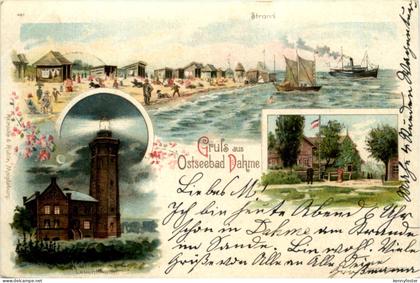 Gruss aus Dahme - Litho
