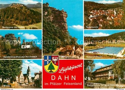 Dahn Jungfernsprung Schwimmbad Sanatorium Dr. Bick Burgruine-Alt-Dahn