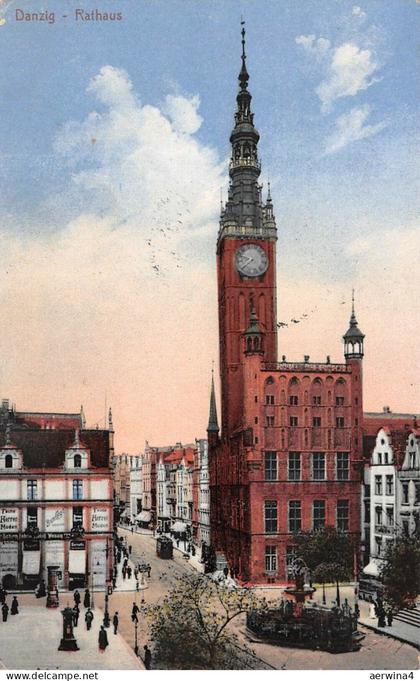 Danzig Rathaus Feldpostkarte 1917