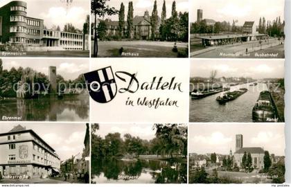 Datteln Kanal Stadtpark Ehrenmal Rathaus Gymnasium