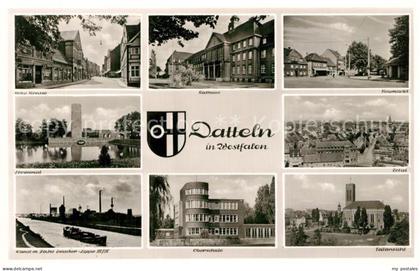 Datteln Rathaus Ehrenmal Oberschule Zeche Kanal