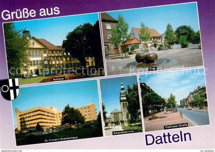Datteln Rathaus Strasse Tigg Platz Brunnen Castroper Strasse Amanduskirche Krank