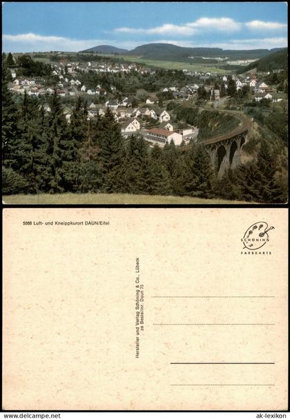 Ansichtskarte Daun Eifel Luft- und Kneippkurort DAUN Eifel, Viadukt 1975