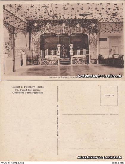 Stacha-Demitz-Thumitz Zemicy-Tumicy Gasthof Fleischerei: Konzert- Ballsaal 1922