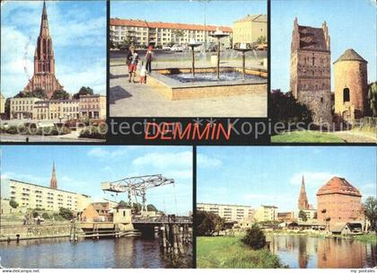 Demmin Mecklenburg Vorpommern Markt Bartholomaeuskirche Peene