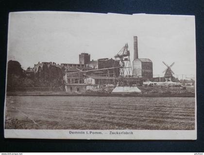 Zuckerfabrik Demmin i. Pom. ,ca. 1905 , Mecklenburg , Ansichtskarte , CPA , AK !