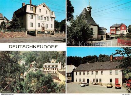 Deutschneudorf Erzgebirgskreis Rathaus Kirche Leuchtenbau Gasthof Oberlochmuehle