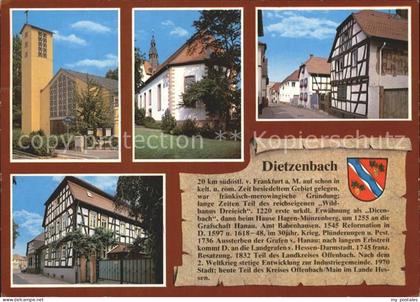 Dietzenbach St Martinkirche ev Kirche Schaefergasse Fachwerkhaus Geschichte