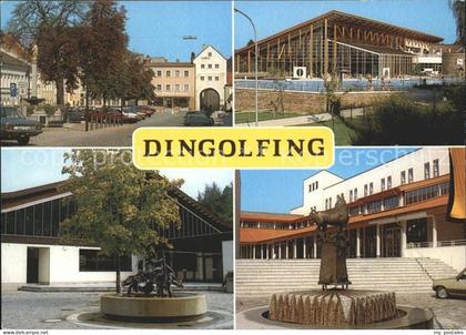 Dingolfing Marienplatz Schwimmbad Eishalle Rathaus