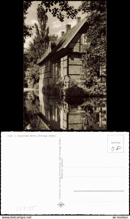 Ansichtskarte Dinklage Gebäude-Ansicht Gräfl. v. Galen'sche Rentei 1960