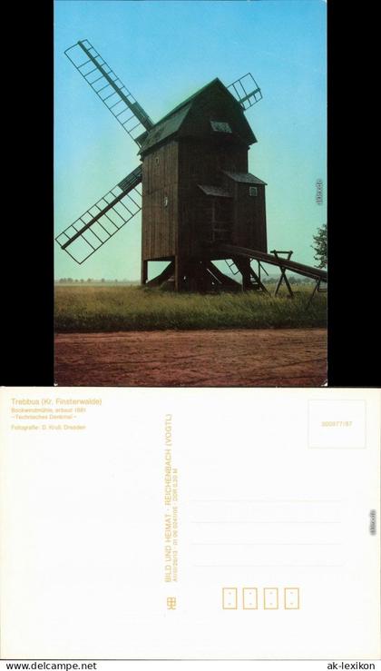 Ansichtskarte Trebbus-Doberlug-Kirchhain Dobrilugk Bockwindmühle 1988