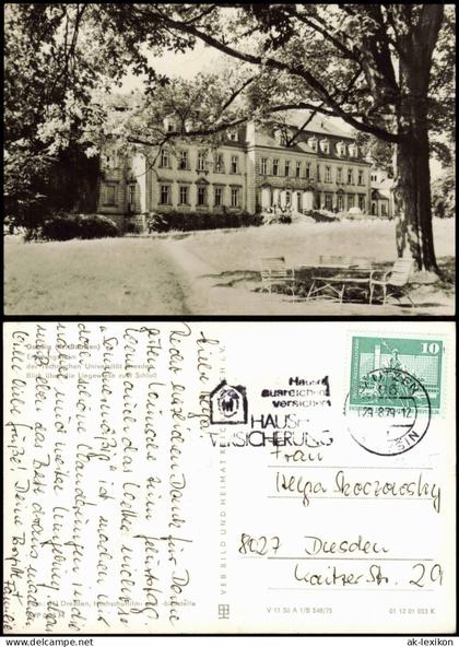 Ansichtskarte Doberschau-Gaußig Dobruša-Huska Schloß Erholungsheim 1975