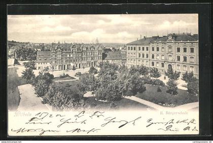 AK Döbeln, Körnerplatz mit Bürgerschule