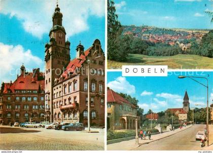Doebeln Rathaus Gesamtansicht Stadtbad