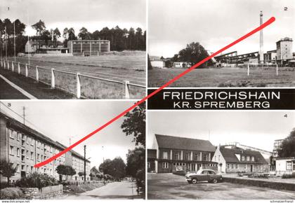 AK Friedrichshain Waldstadion Sportplatz Glaswerk Bahnhofstraße Kulturhaus a Wolfshain Döbern Schleife Spremberg DDR