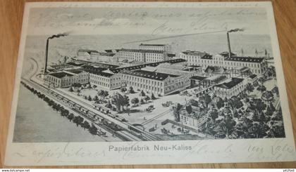 Papierfabrik Neu-Kaliss b. Dömitz , 1913 , Mecklenburg , AK , Ansichtskarte !!