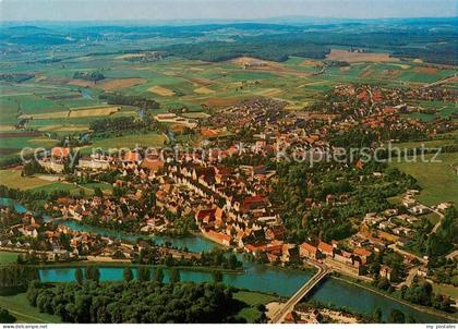 Donauwoerth Bayern Fliegeraufnahme