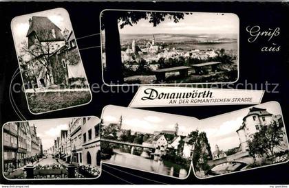 Donauwoerth Bayern Stadtansichten Panorama