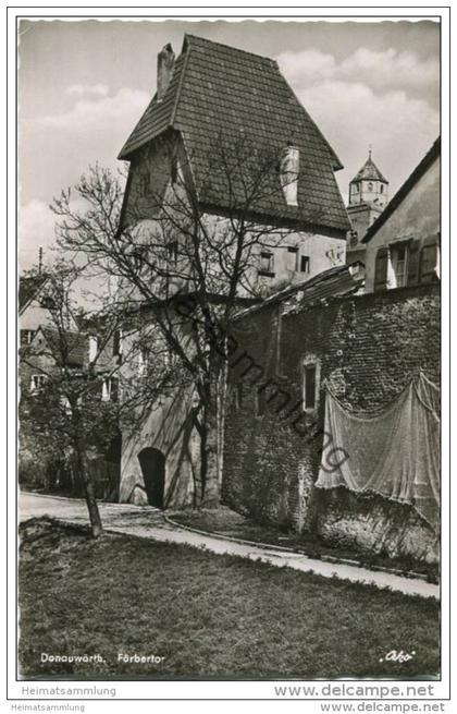 Donauwörth - Färbertor - Foto-AK