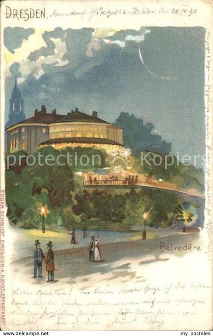 Dresden Belvedere Kuenstlerkarte