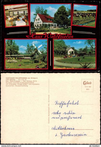 Ansichtskarte Dülmen Gasthaus Waldfrieden - Börnste 20 Mehrbild 1963