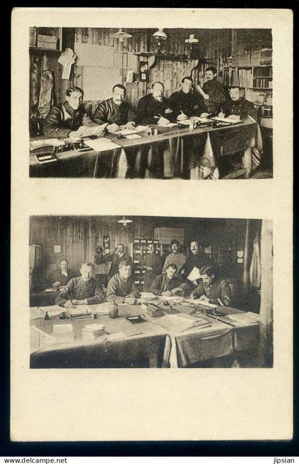 cpa carte photo d' Allemagne Lager Dülmen - bureau de paiement et bureau du camp -- Duelmen -  JU25-78
