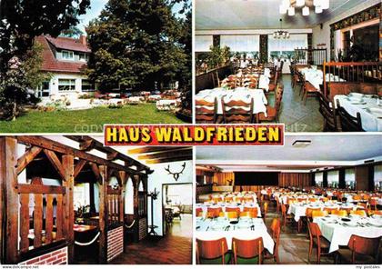 DueLMEN NRW Haus Waldfrieden Restaurant Gartenterrasse am Wildpark Maerchenwald