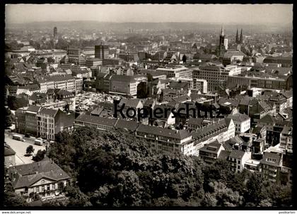 ÄLTERE POSTKARTE BLICK AUF DÜSSELDORF PANORAMA TOTALANSICHT Markt marché market Ansichtskarte AK cpa postcard