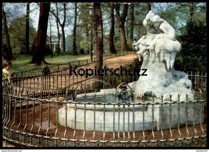 ÄLTERE POSTKARTE DÜSSELDORF MÄRCHENBRUNNEN Brunnen fairy tale fountain puits Kind child enfant Ansichtskarte AK cpa