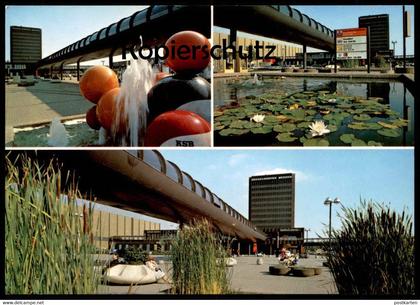 ÄLTERE POSTKARTE DÜSSELDORF MESSE- UND KONGRESS-ZENTRUM SEEROSE Stempel didacta 1979 Ansichtskarte water lily postcard