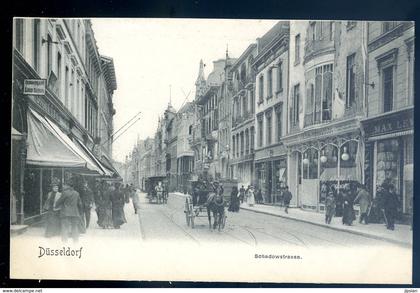 Cpa Allemagne  Düsseldorf Schadowstrasse   ... Duesseldorf   Aout18-4