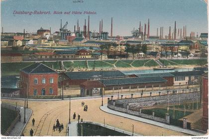 AK Duisburg Ruhrort Laar Blick Hütte Phönix Fabrik Hafen Bahnhof a Oberhausen Krefeld Mülheim Ruhr Essen Moers Dortmund